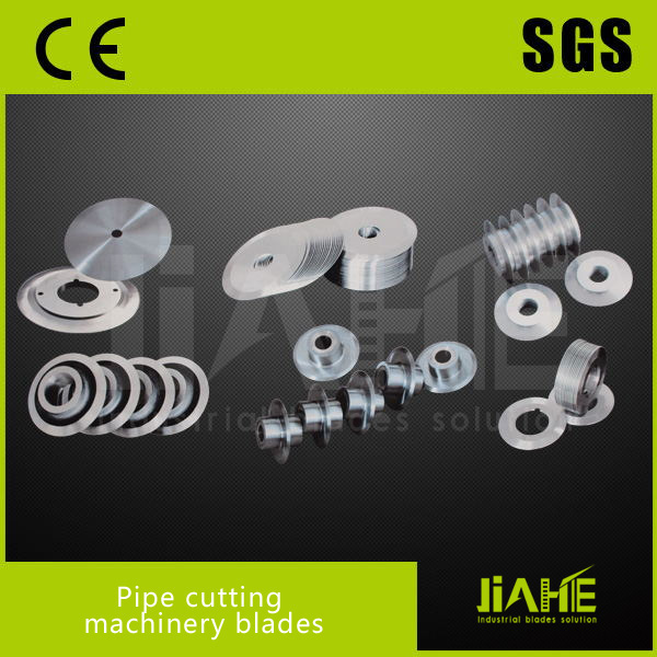 Pipe cutting machinery blades